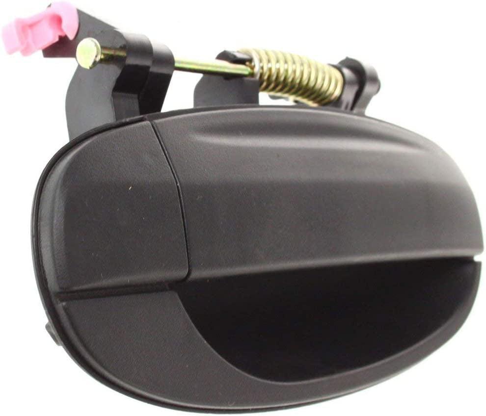 Front and Rear Exterior Door Handle Set of 4 Compatible with 2004-2006 Chevrolet Aveo, Fits 2006-2011 Chevrolet Aveo5 Textured Black Driver and Passenger Side