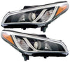 Partomotive For 15-17 Sonata Front Headlight Headlamp Halogen Head Light w/Bulb Set Pair - greatparts