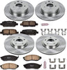 KOE114 Autospecialty Front and Rear Replacement Brake Kit-Oe Brake Rotors & Ceramic Brake Pads
