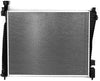 OEM-RA-13200 1-Row OE Style Aluminum Cooling Radiator Compatible with 11-18 Durango/Grand Cherokee AT, 25-1/16" W X 20-9/16" H X 1" D, 1-1/2" Inlet, 1-1/2" Outlet
