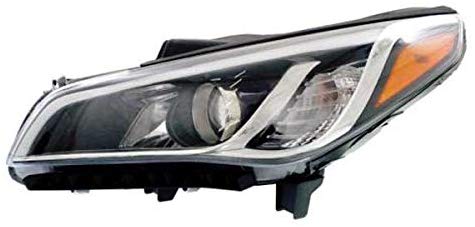 Partomotive For CAPA 15-17 Sonata Front Headlight Headlamp Halogen Head Light w/Bulb Driver Side