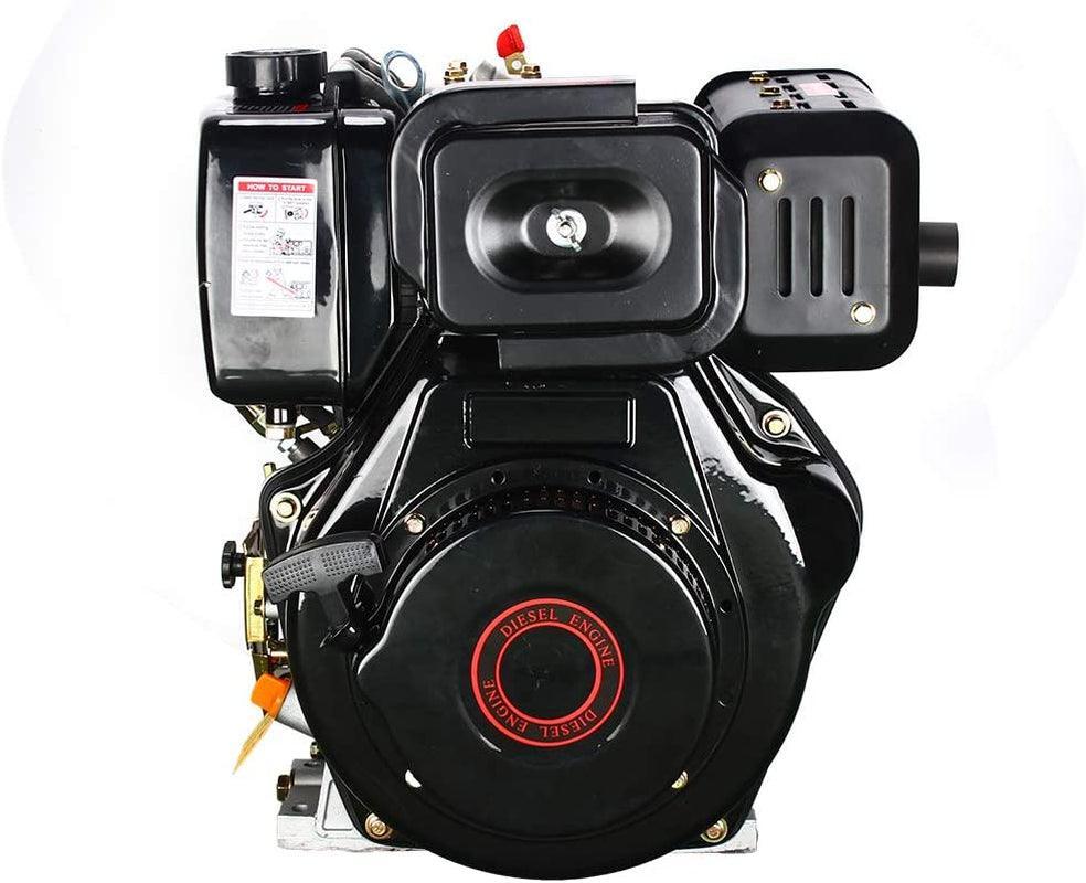 186F 9HP Diesel Engine 4 Stroke Single Cylinder 406CC Forced Air Cooling Diesel Engine for Agricultural Machinery