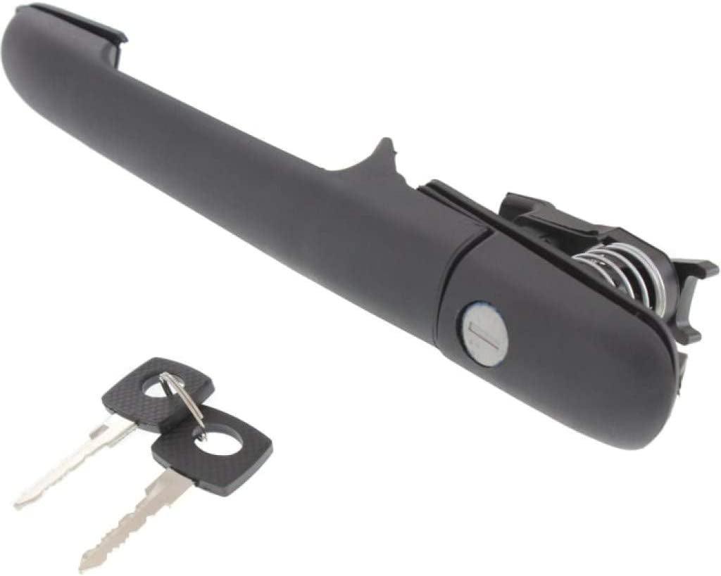 Compatible with Dodge Sprinter 3500 Exterior Door Handle 2003-2006 Driver or Passenger Side | Single Piece | Rear | Textured Black | with Key Hole | Trim: Base | CH1520119 | 5104415AA