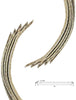 NANSH Automotive Engine Grounding Braided Flat Tinned Copper Straps 1/2" Width (12" Length 2PCS)