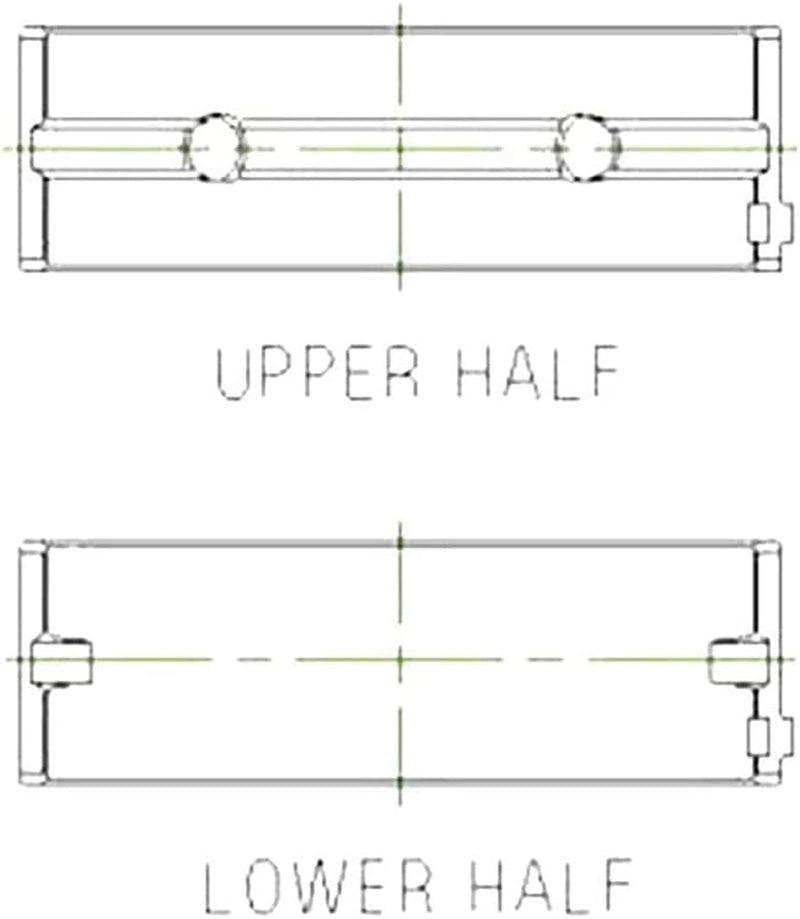 (5M1237HX-STD) Standard Size High Performance Main Bearing Set for Mitsubishi