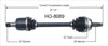 HO-8089 CV Axle Shaft