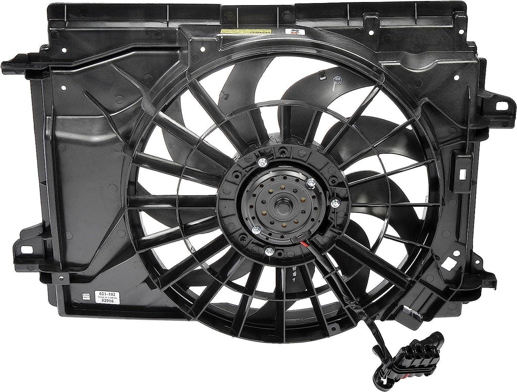 Dorman 621-102 Engine Cooling Fan Assembly Compatible with Select Cadillac / Chevrolet Models,Black