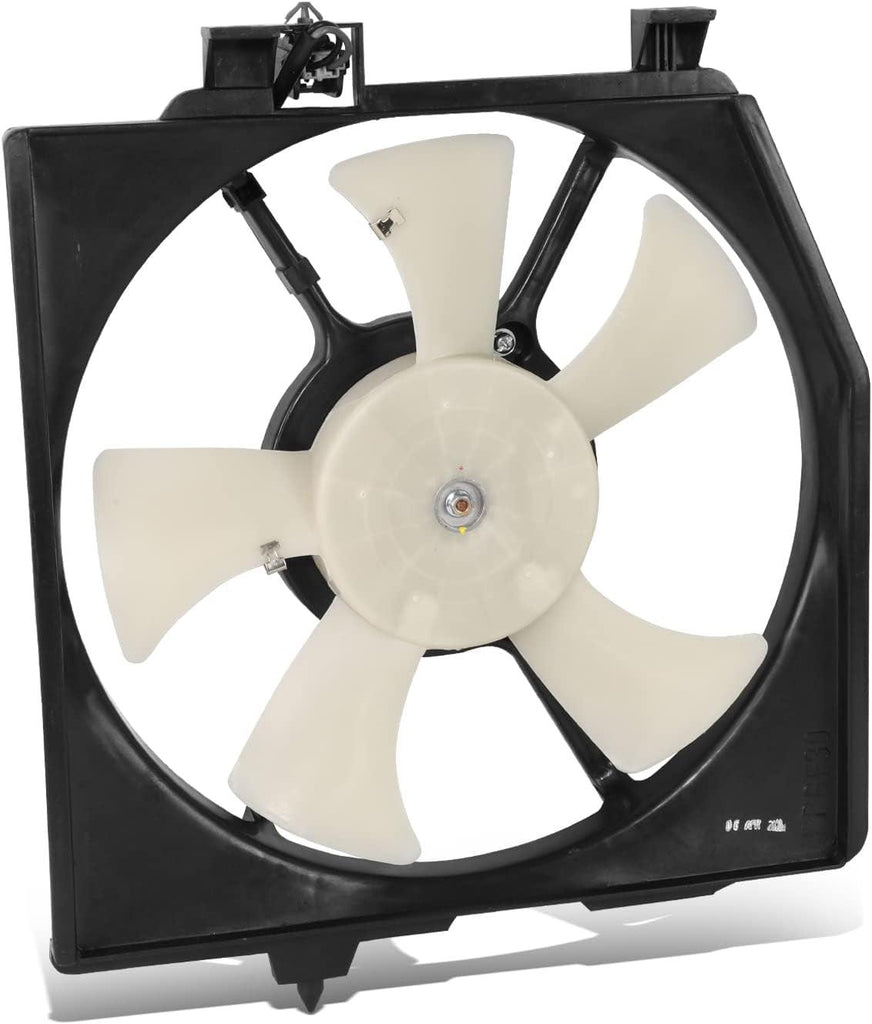 Factory Style A/C Condenser Fan Assembly Compatible with 95-98 Mazda Protege 1.5L,OEM-RF-0777