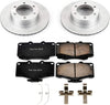 CRK1236 Coated Brake Rotor & Ceramic Brake Pads- Front