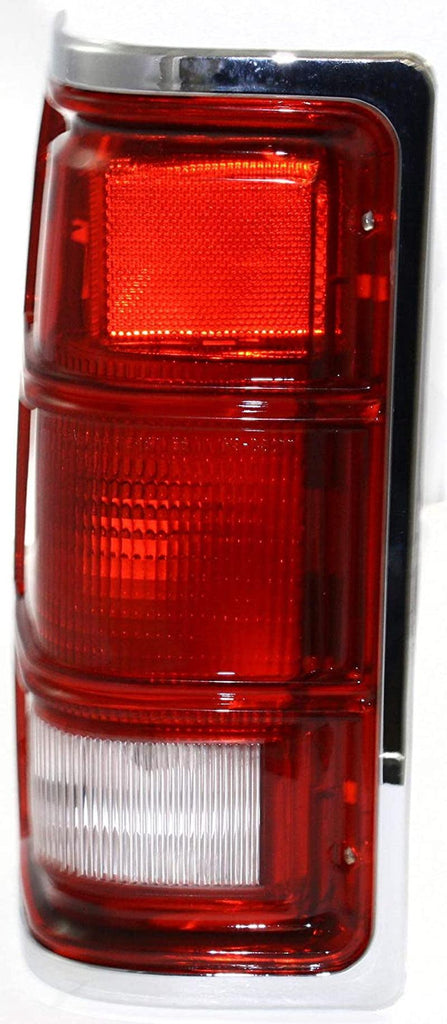 Tail Light for DODGE DAKOTA 87-96 LH Lens and Housing W/Chrme Outer Trim