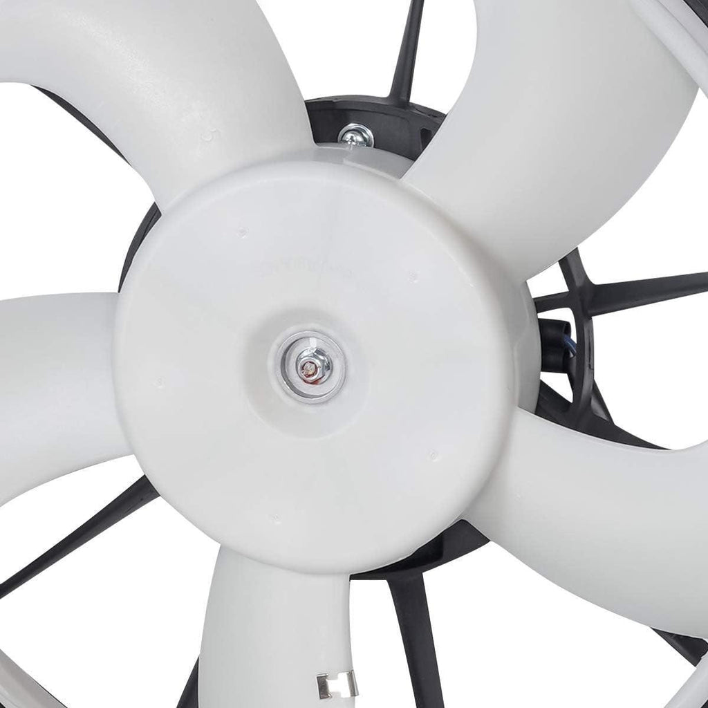 OEM-RF-0186 Factory Style Radiator Cooling Fan Assembly Cooling Efficiency Improved Direct Replacement [Compatible with 15-19 Honda Fit],Black