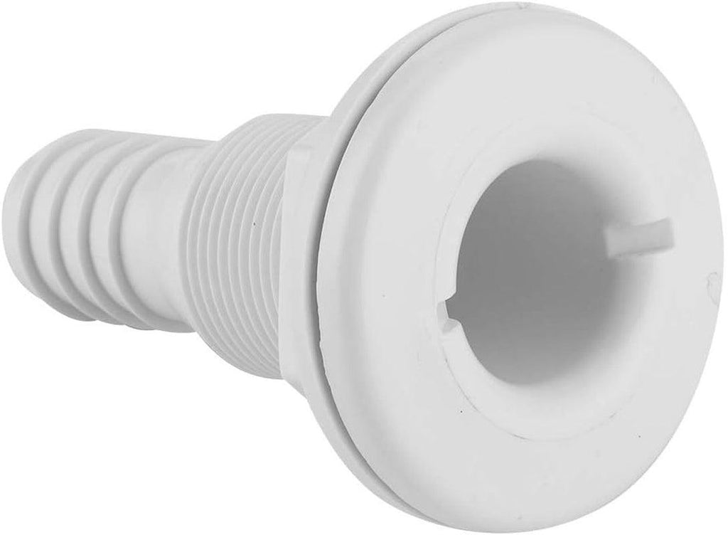Thru Hull Bilge Fitting, 1In Nylon Plastic Marine Thru Hull Bilge Pump Hose Aerator Fitting for Boat Yacht Sail RV Camper Van