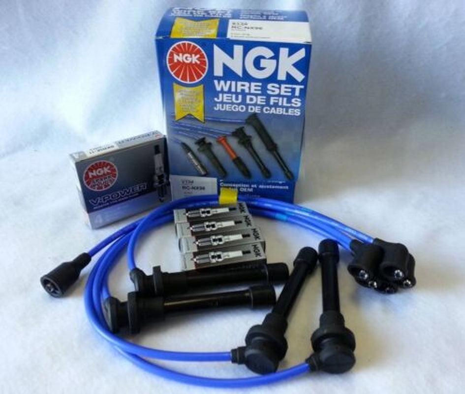 1991-1994 240SX S13 KA24DE NGK SPARK PLUG BKR5E11 & WIRE Kit NX96