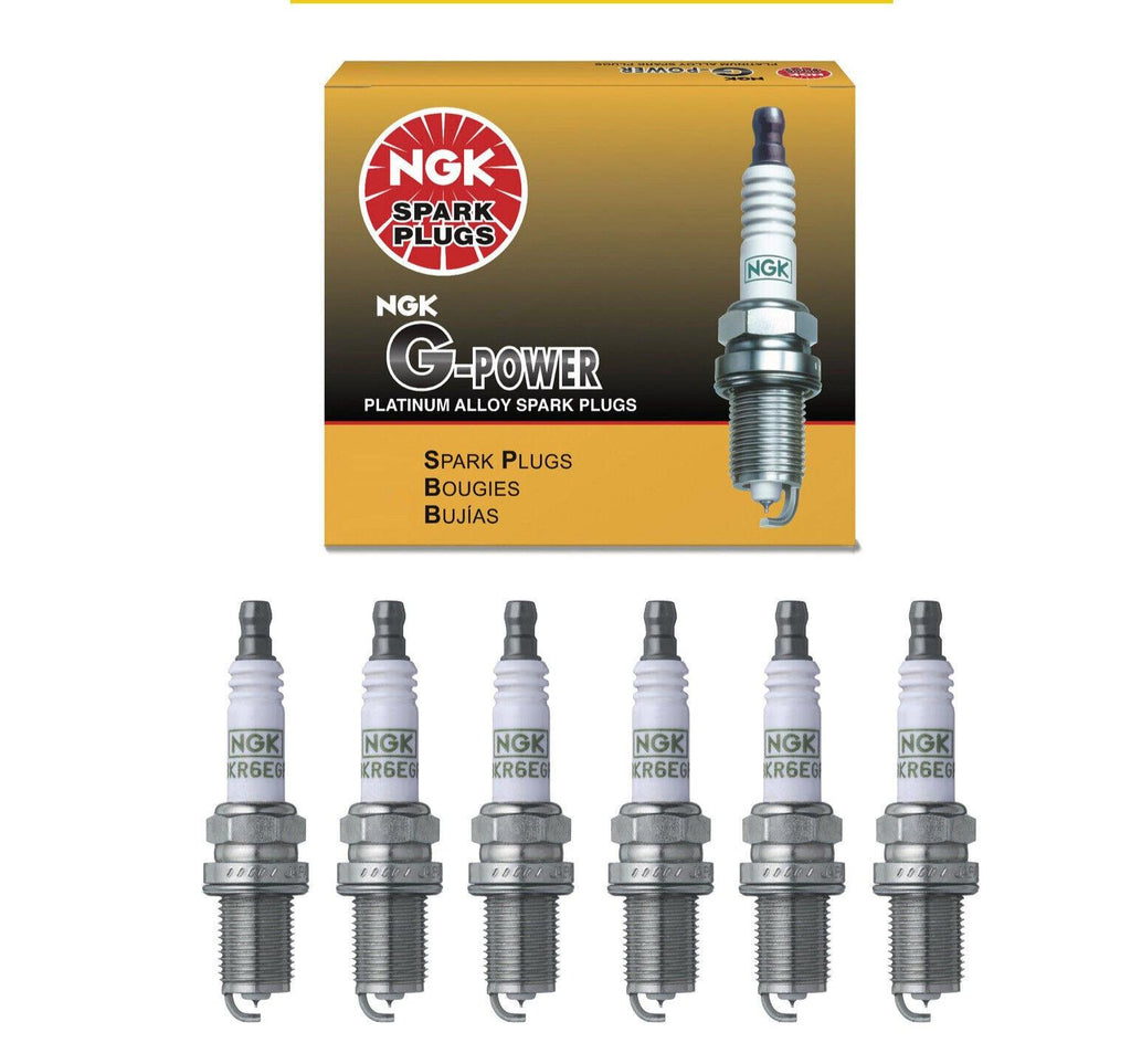 NGK G-Power Platinum Spark Plug Set 6PCS. 7092 BKR6EGP