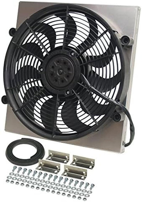 16816 High Output Single Radiator Fan , Black