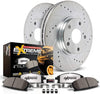 Power Stop K1392-36 Front Z36 Truck & Tow Brake Kit, Carbon Fiber Ceramic Brake Pads and Drilled/Slotted Brake Rotors