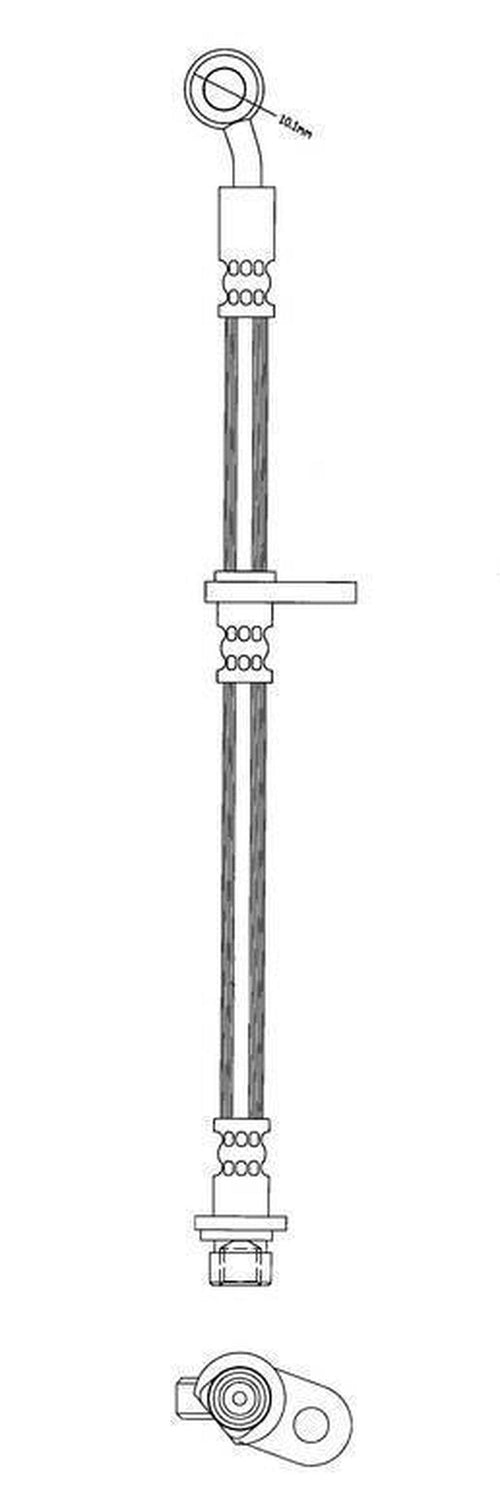 Centric Brake Hydraulic Hose for TL, TSX, Accord 150.40093