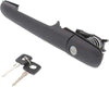 Compatible with Dodge Sprinter 3500 Exterior Door Handle 2003-2006 Driver or Passenger Side | Single Piece | Rear | Textured Black | with Key Hole | Trim: Base | CH1520119 | 5104415AA