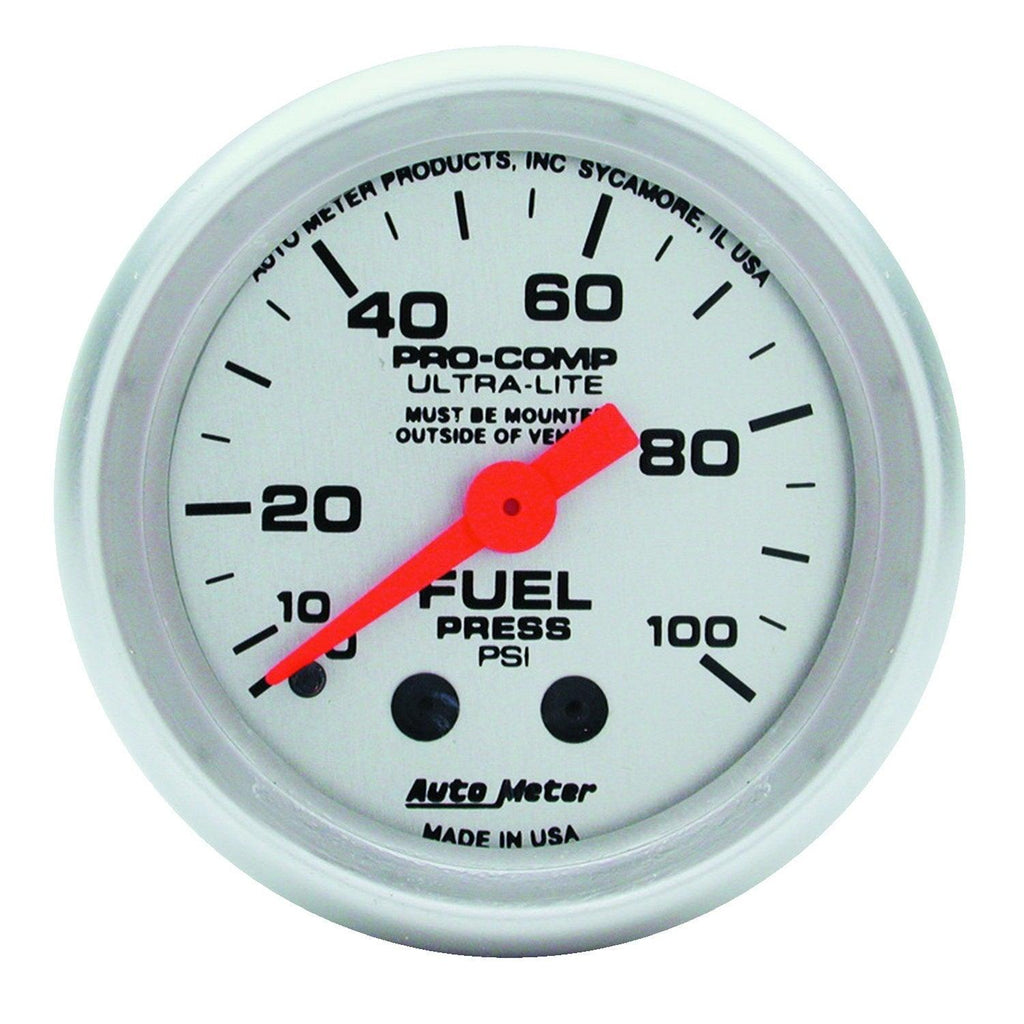 2-1/16 in. FUEL PRESSURE 0-100 PSI ULTRA-LITE - greatparts