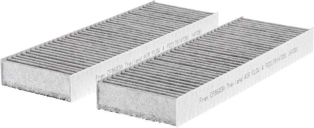 Fresh Breeze Cabin Air Filter Replacement for Car Passenger Compartment W/Arm and Hammer Baking Soda, Easy Install, CF8603A for Select Honda Vehicles White 2 Count (Pack of 1)