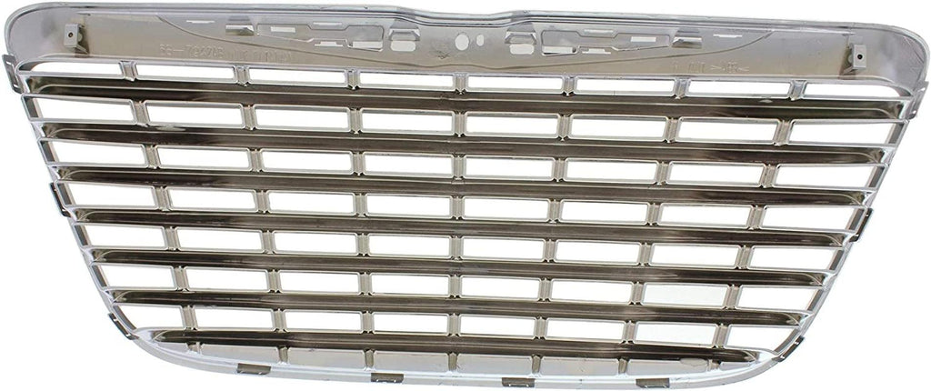 Grille Assembly Compatible with CHRYSLER 300 2011-2014 Chrome Shell/Painted-Black Insert with Chrome Trim Factory Installed