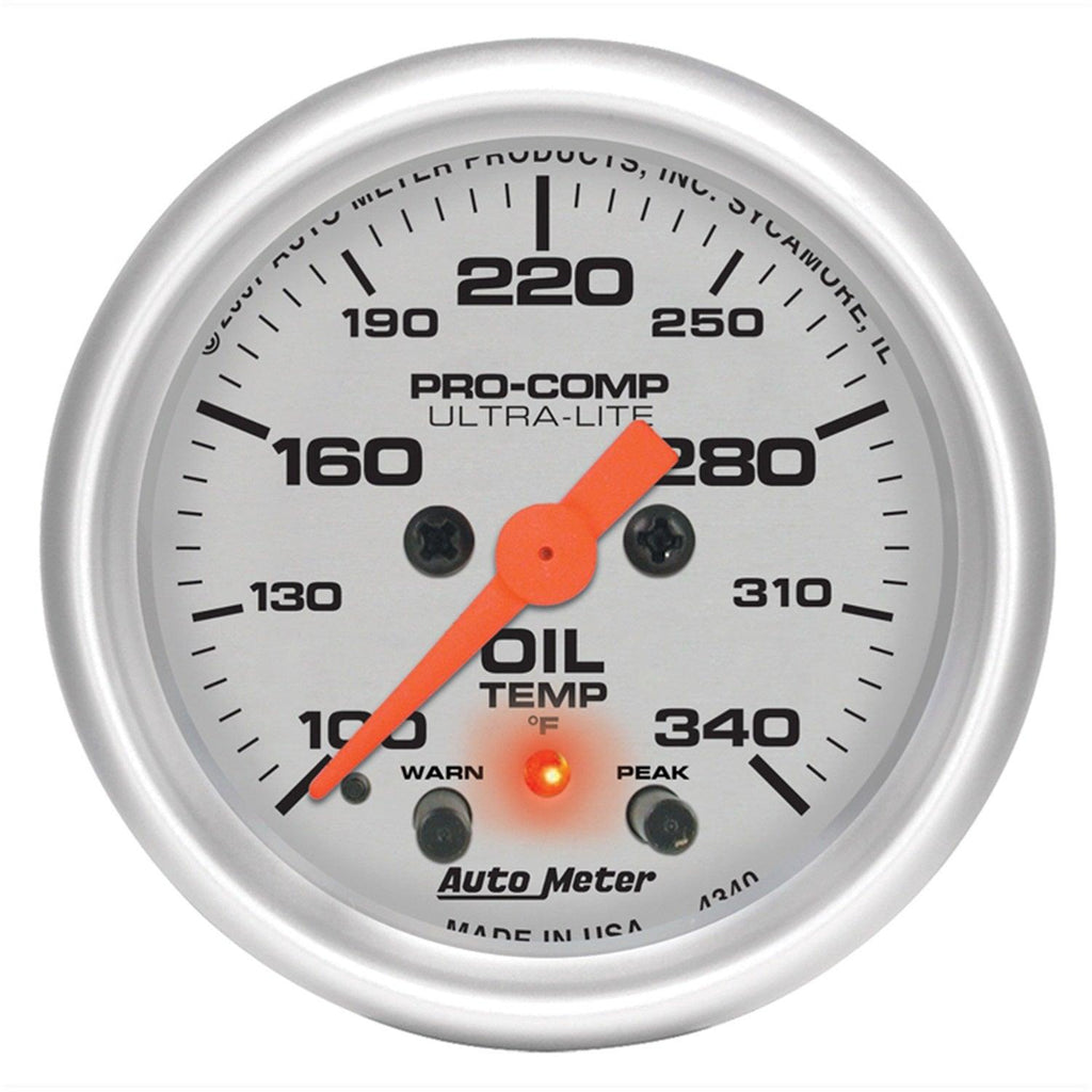 2-1/16 in. OIL TEMPERATURE 100-340 Fahrenheit ULTRA-LITE - greatparts