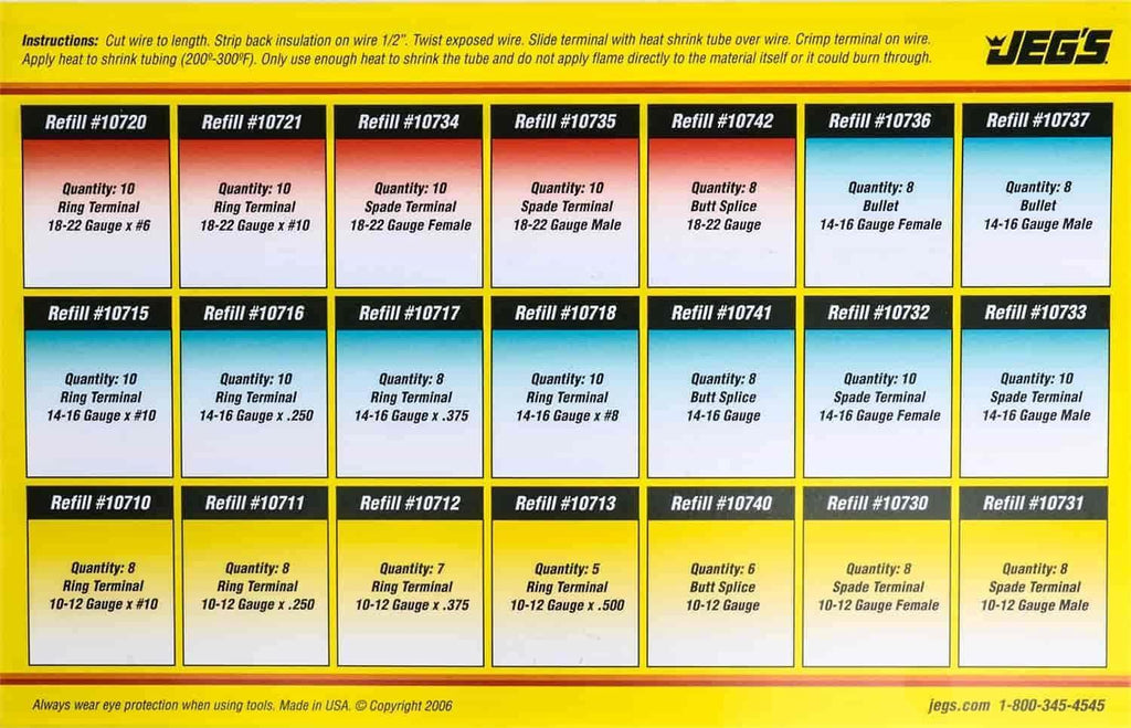 10700K Heat Seal Crimp Connector Kit with Mini Butane Torch Includes: