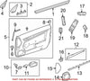 Genuine OEM Door Panel Insert for Mercedes 20772022222A02