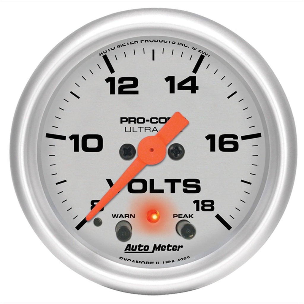 2-1/16 in. VOLTMETER 8-18V ULTRA-LITE - greatparts