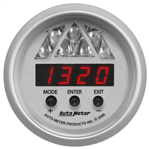 2-1/16 in. DIGITAL TACHOMETER W/ SHIFT LIGHT 0-16000 RPM ULTRA-LITE - greatparts