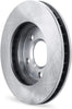R1 Concepts Front Brakes and Rotors Kit |Front Brake Pads| Brake Rotors and Pads| Semi Metallic Brake Pads and Rotors |Sensor Kit |Fits 2008-2019 Pontiac Vibe, Scion Xd, Toyota Corolla, Matrix
