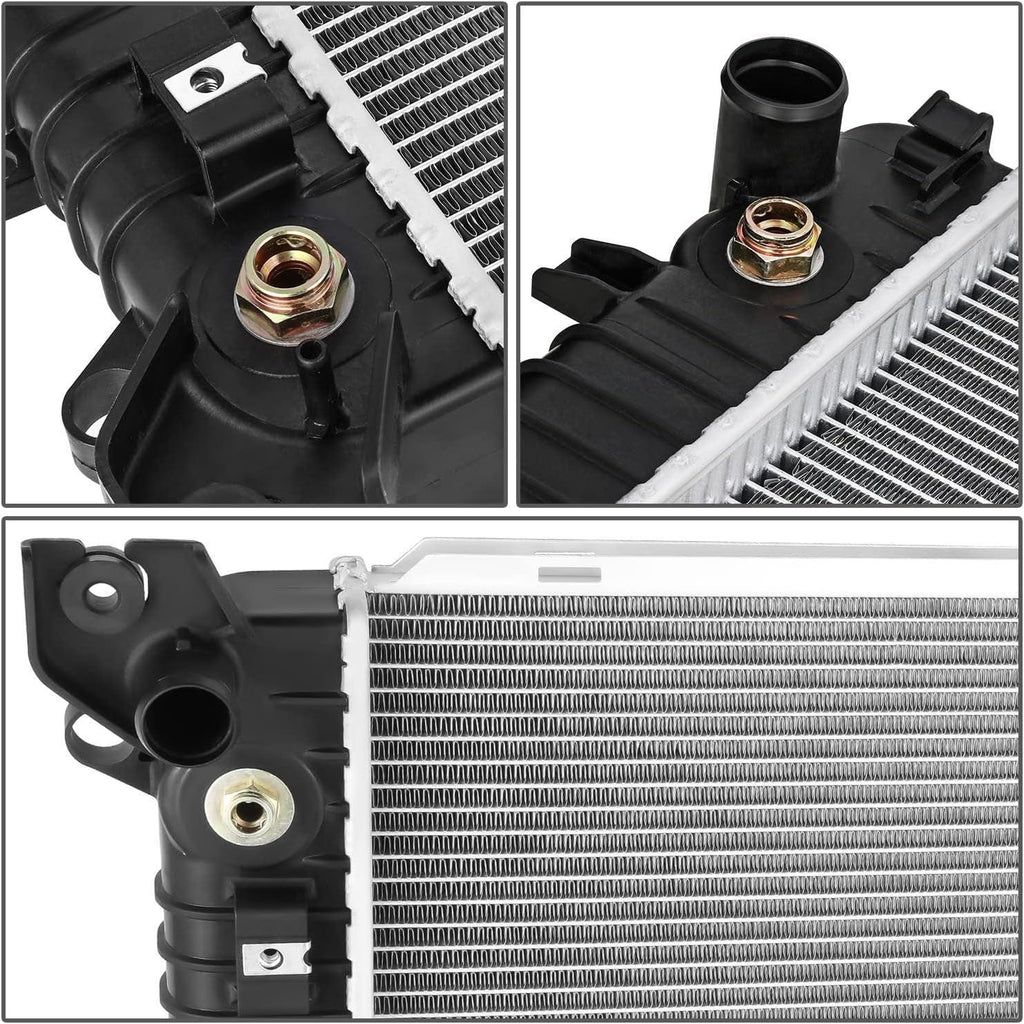 OEM-RA-13569 OE Style 1-Row Aluminum Cooling Radiator Compatible with 15-17 Silverado 1500/15-16 Sierra 1500/15-20 Escalade ESV Yukon 5.3L 6.0L 6.2L AT