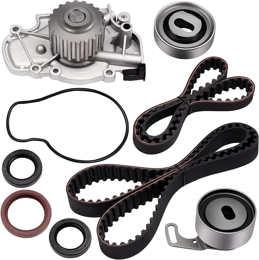 Timing Belt Water Pump Gasket Tensioner Kits Fits for 1994-2002 for Isuzu Oasis Acura CL Honda Accord Odyssey F22B1 F23A1 F23A4 F23A5 F23A7 2.2L 2.3L L4 SOHC
