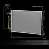 OEM-RA-13333 DPI 13333 Factory Style Aluminum Cooling Radiator Compatible with 11-13 Elantra / 2014 Forte Forte5 / 12-13 Soul 1.8L / 2.0L AT