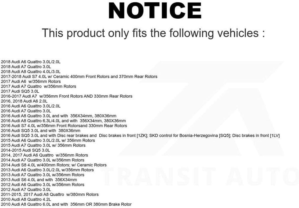 Mpulse Front Disc Brake Pads Wear Sensor SEN-2BWS0017 for Audi Q5 A6 Quattro A7 A8 SQ5 S6 S7 S8