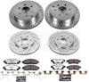 K4063-36 Front and Rear Z36 Truck & Tow Brake Kit, Carbon Fiber Ceramic Brake Pads and Drilled/Slotted Brake Rotors