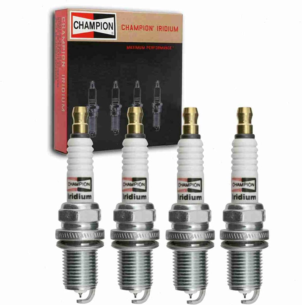 4 Pc Champion Iridium Spark Plugs Compatible with Chevrolet Sonic 1.4L 1.8L L4 2012-2020