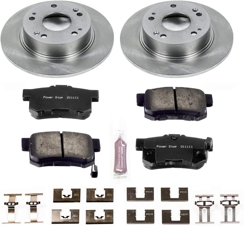 Rear KOE2391 Stock Replacement Brake Pad and Rotor Kit Autospecialty