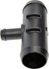 Dorman 800-579 1 3/8 In. Heater Hose Connector, Tee 90 to 1 3/8 In. Barbed, 2 Pack, Black