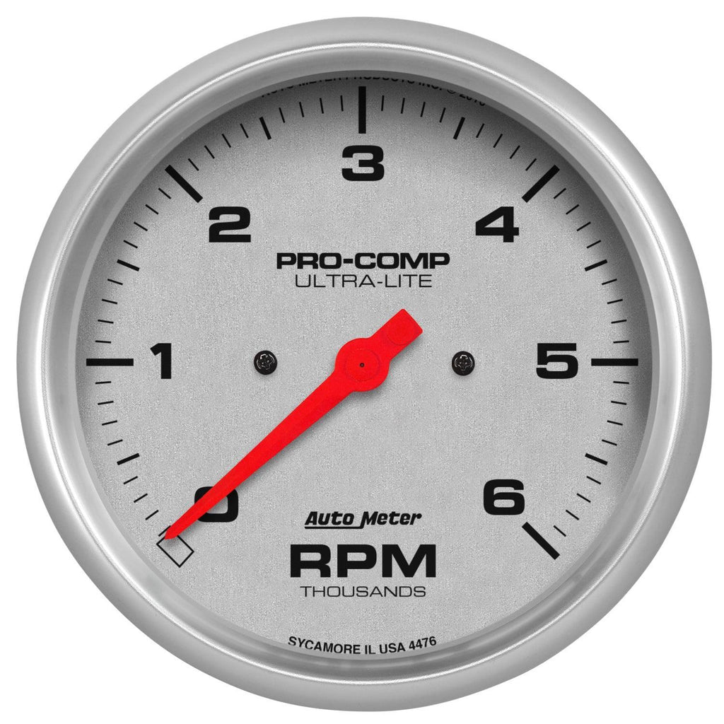 5 in. IN-DASH TACHOMETER 0-6000 RPM ULTRA-LITE - greatparts