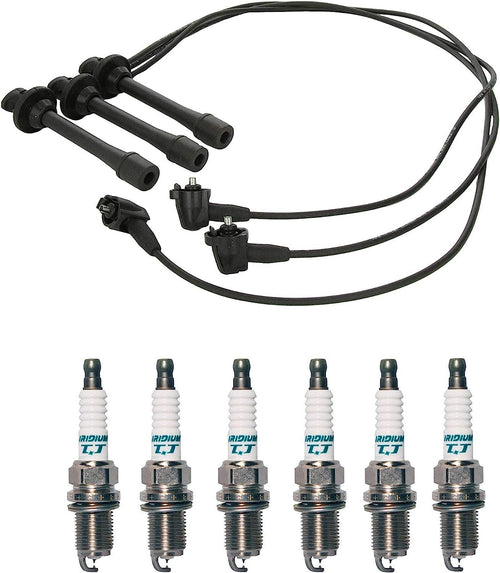 Denso Wire Set 5Mm & 6 Iridium TT Spark Plugs .040 Kit for Toyota 3.4L V6 VIN N