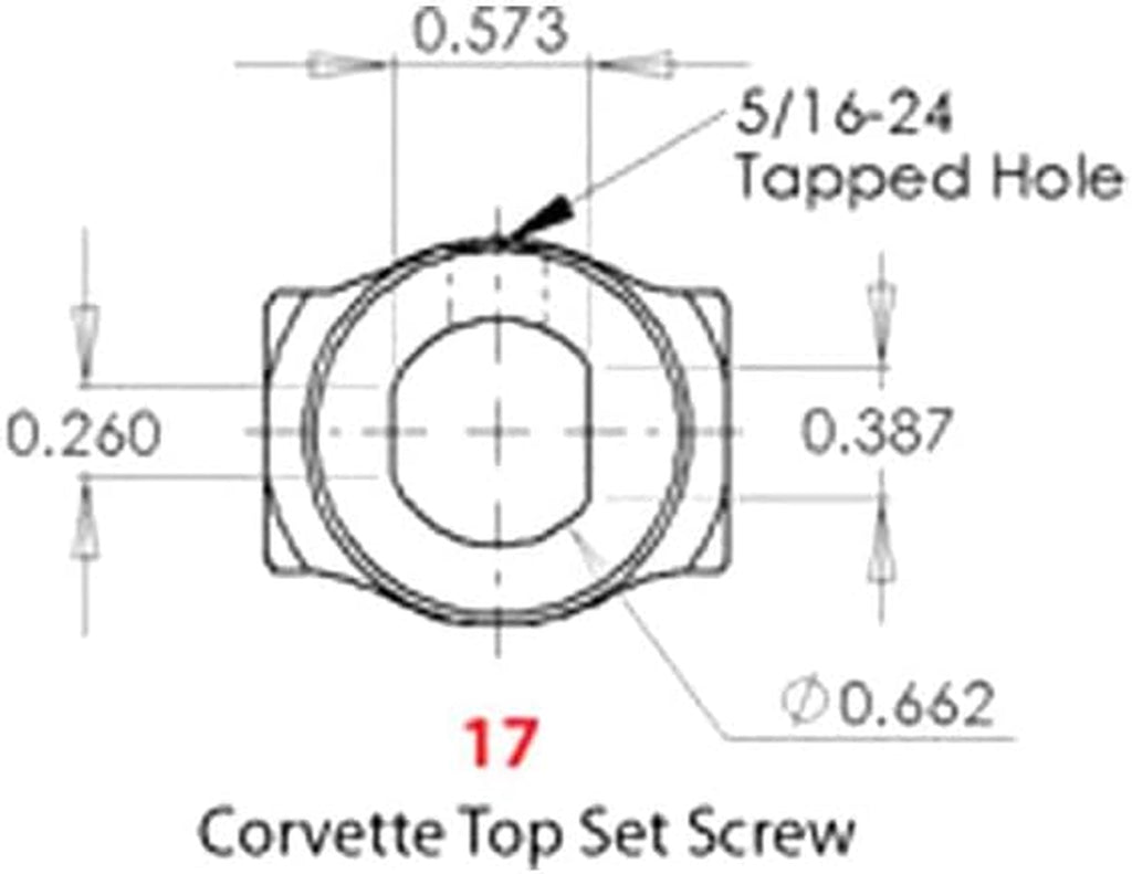 Mfg 401-50617 U-Joint Corvette Spline