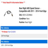 Rear Right ABS Speed Sensor - Compatible with 2011 - 2014 Ford Edge 2012 2013