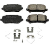 17-1724, Z17 Rear Ceramic Brake Pads with Hardware