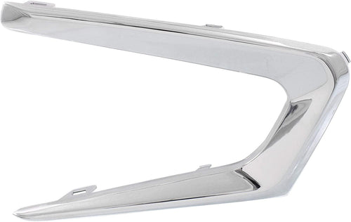 Evan-Fischer Bumper Molding Compatible with Chevrolet Malibu 16-17 Front LH Chrome L/Ls Models