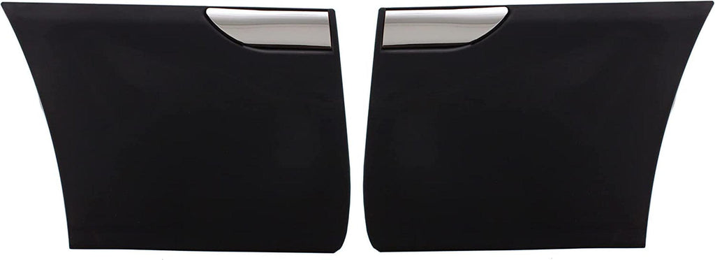 Front, Driver and Passenger Side Fender Molding Compatible with 1998-2011 Mercury Grand Marquis Black, 7 In. Width - FO1293106, FO1292106