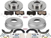 KOE15098DK Autospecialty Front and Rear Replacement Brake Kit-Oe Brake Drums & Ceramic Brake Pads