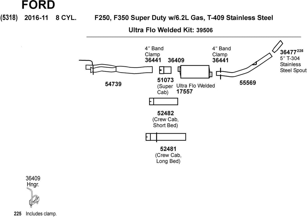 Ultra Flo 17557 Exhaust Muffler