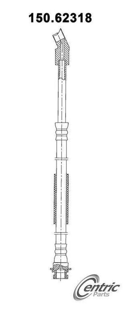 Centric Brake Hydraulic Hose for 1984-1987 Chevrolet Corvette 150.62318