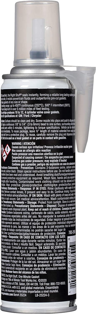 Permatex 25224-6PK the Right Stuff Gasket Maker, 7 Oz. (Pack of 6) , Black